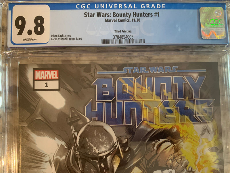 Star Wars: Bounty Hunters 1 CGC 9.8  Boba Fett Mandalorian  3rd Print L@@K!